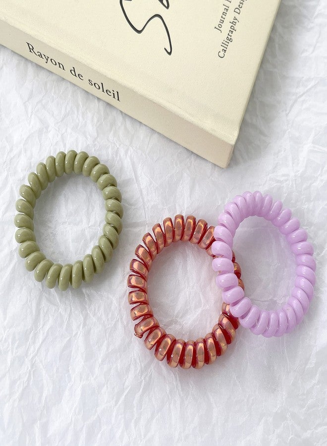 Hasoar Hair Ties, 12pcs Bachelorette Party Spiral Cord Hair Coils, Bridesmaid Gift for Bridal Wedding women Parties guests Decorations Favors gifts (Black) - Image 4